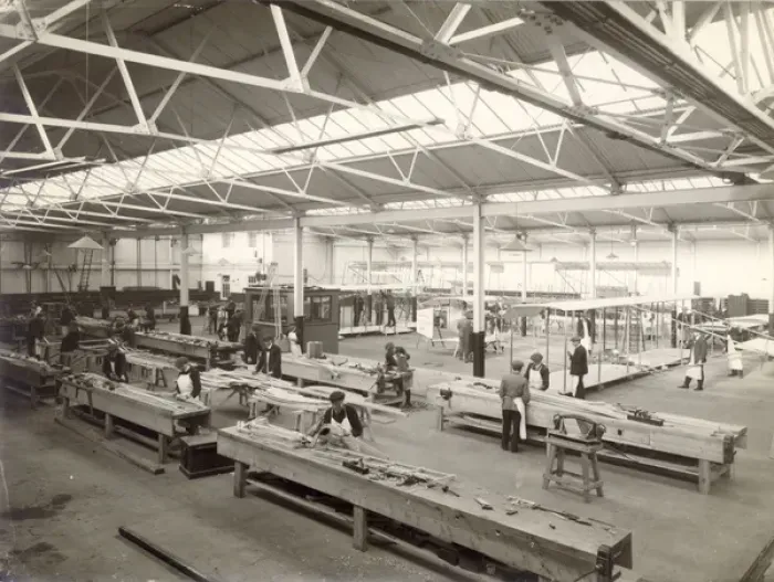 Framed Print : The Bristol Erecting Shop in 1910 Framed Print : The Bristol Erecting Shop in 1910