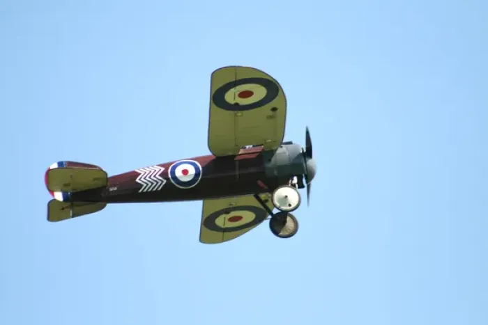Framed Print : Bristol M1C under (side view) aloft - Photo by Hugh W