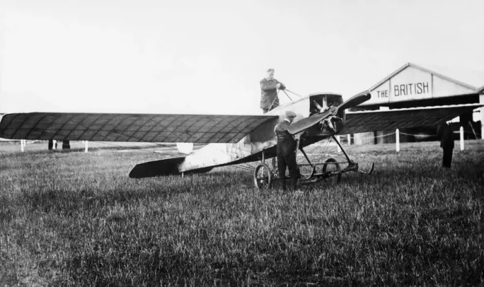 Framed Print : Bristol Prier Monoplane Parked at the Bristol Flying Sch? Framed Print : Bristol Prier Monoplane Parked at the Bristol Flying Sch?