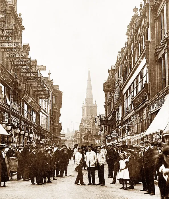 Framed Print : Bristol Wine Street early 1900s Framed Print : Bristol Wine Street early 1900s