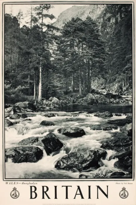 Framed Print : Britain poster, Aberglaslyn, Wales Framed Print : Britain poster, Aberglaslyn, Wales