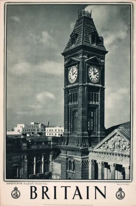 Framed Print : Britain poster, Birmingham, Britains Second City