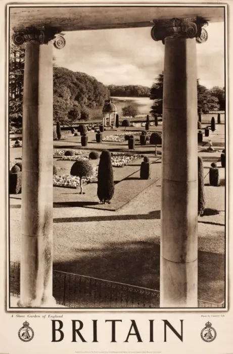 Framed Print : Britain poster, A Show Garden of England Framed Print : Britain poster, A Show Garden of England