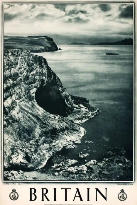 Framed Print : Britain poster, Isle of Skye, Scotland Framed Print : Britain poster, Isle of Skye, Scotland