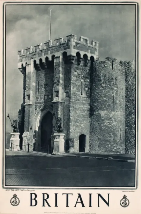 Framed Print : Britain poster, Southampton Bargate Framed Print : Britain poster, Southampton Bargate