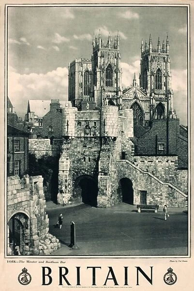 Britain poster, York Minster and Bootham Bar