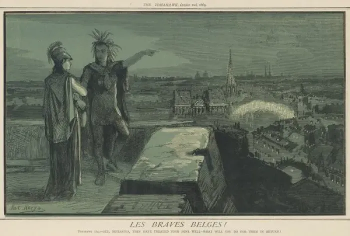 Framed Print : Britannia / Belgians / 1869 Framed Print : Britannia / Belgians / 1869