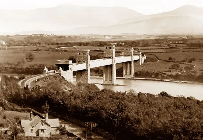 Framed Print : Britannia Bridge, Anglesey, Wales Framed Print : Britannia Bridge, Anglesey, Wales