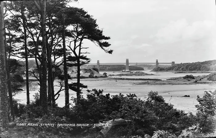 Framed Print : Britannia Bridge over Menai Straits Framed Print : Britannia Bridge over Menai Straits