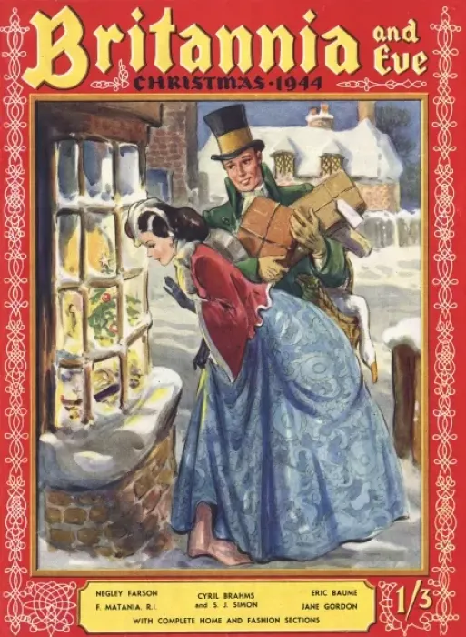 Framed Print : Britannia and Eve front cover Christmas 1944 Framed Print : Britannia and Eve front cover Christmas 1944