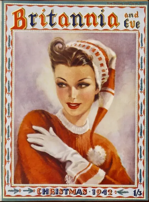 Framed Print : Britannia and Eve front cover, December 1942 Framed Print : Britannia and Eve front cover, December 1942