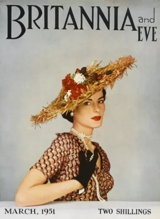 Framed Print : Britannia and Eve front cover, March 1951 Framed Print : Britannia and Eve front cover, March 1951