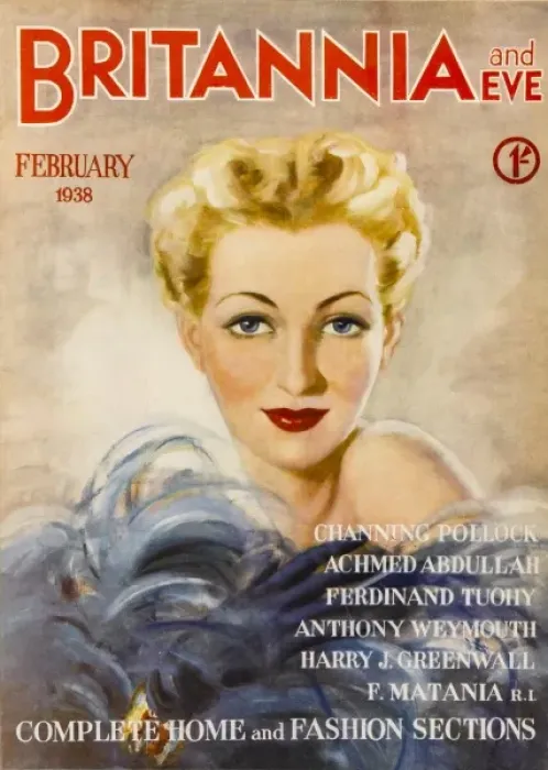 Framed Print : Britannia and Eve, February 1938 Framed Print : Britannia and Eve, February 1938
