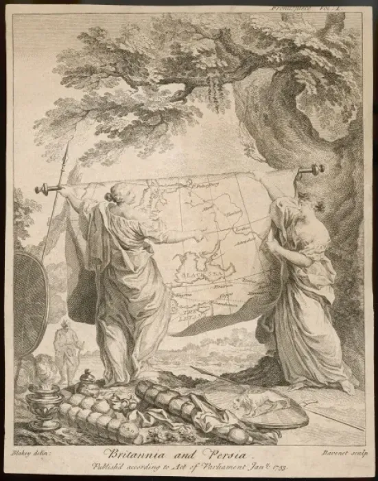 Framed Print : Britannia and Iran Framed Print : Britannia and Iran