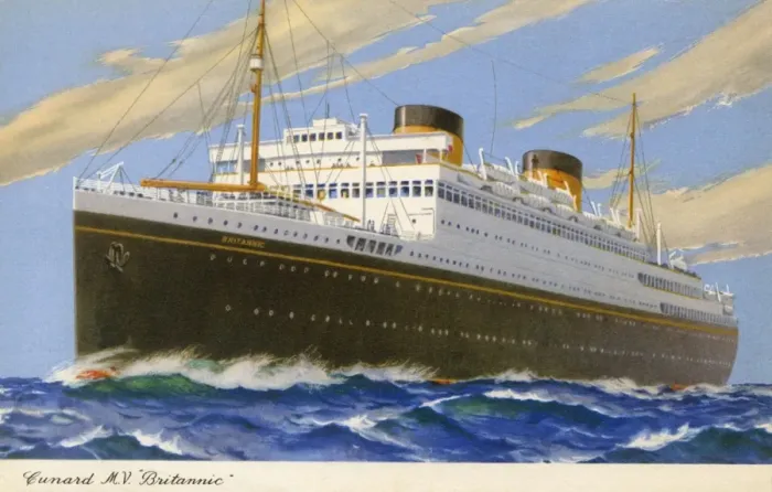 Framed Print : BRITANNIC CUNARDER Framed Print : BRITANNIC CUNARDER