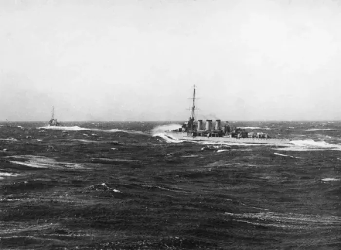 Framed Print : British 3rd Light Cruiser Squadron at sea, WW1 Framed Print : British 3rd Light Cruiser Squadron at sea, WW1
