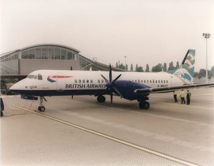 Framed Print : British Aerospace ATP, G-MAUD, of British Airways Framed Print : British Aerospace ATP, G-MAUD, of British Airways