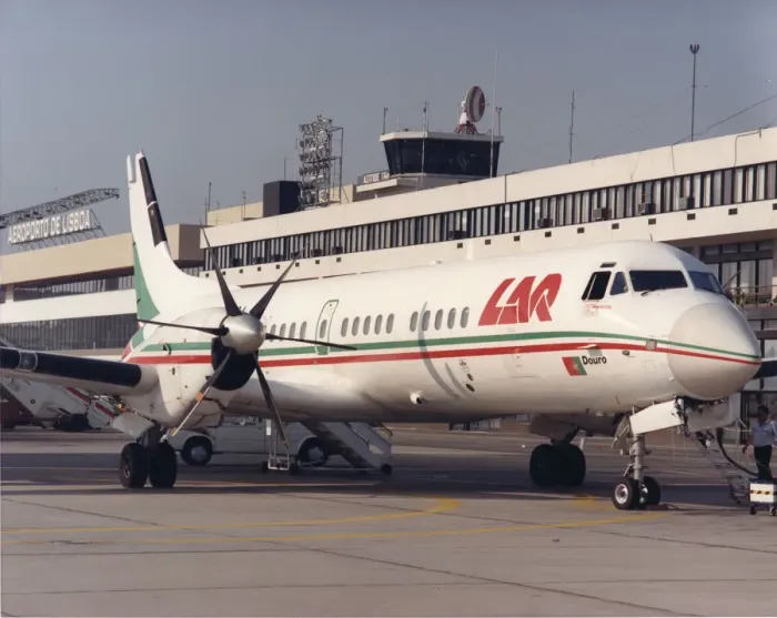 Framed Print : British Aerospace ATP of LAR at Lisbon Airport