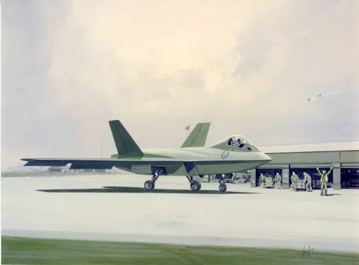 Framed Print : British Aerospace Future Offensive Aircraft (FOA) study