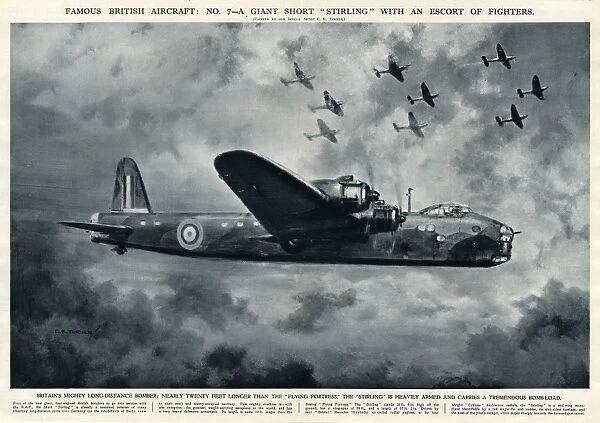 British aircraft Giant short Stirling in WWII