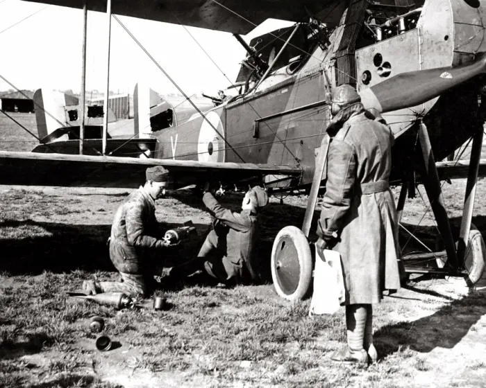 Framed Print : British airmen arming a plane with bombs, WW1 Framed Print : British airmen arming a plane with bombs, WW1