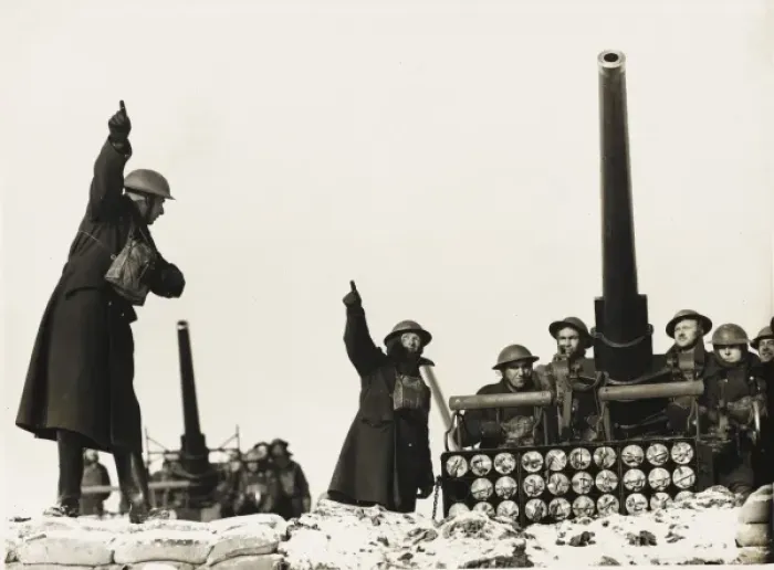 Framed Print : British anti-aircraft battery WWII Framed Print : British anti-aircraft battery WWII