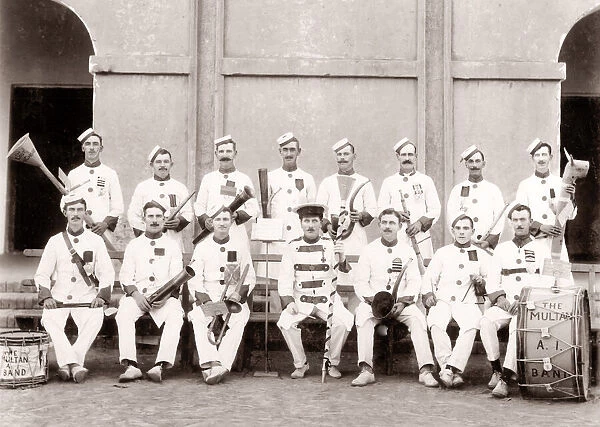 British army band, Multan, Pakistan, 1880 s