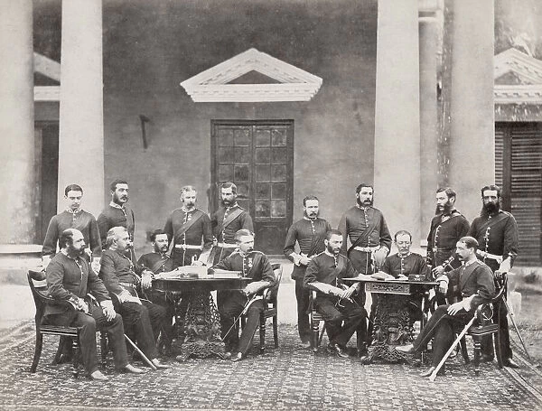 British army India, officers the 106th Regiment, 1860 s