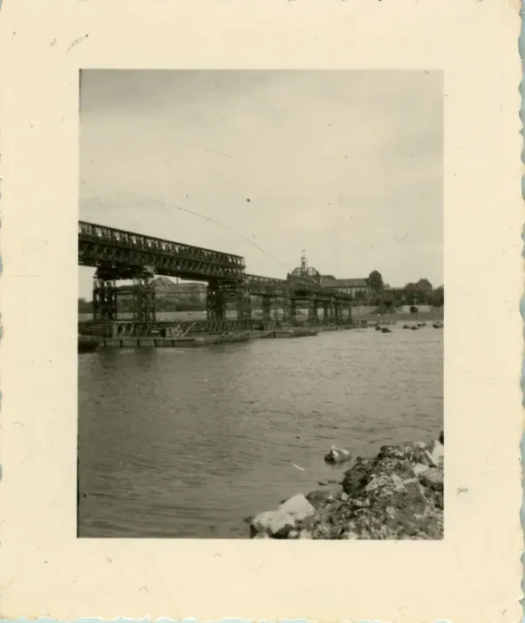 Framed Print : British Army Royal Engineers building The Freeman Bridge Framed Print : British Army Royal Engineers building The Freeman Bridge