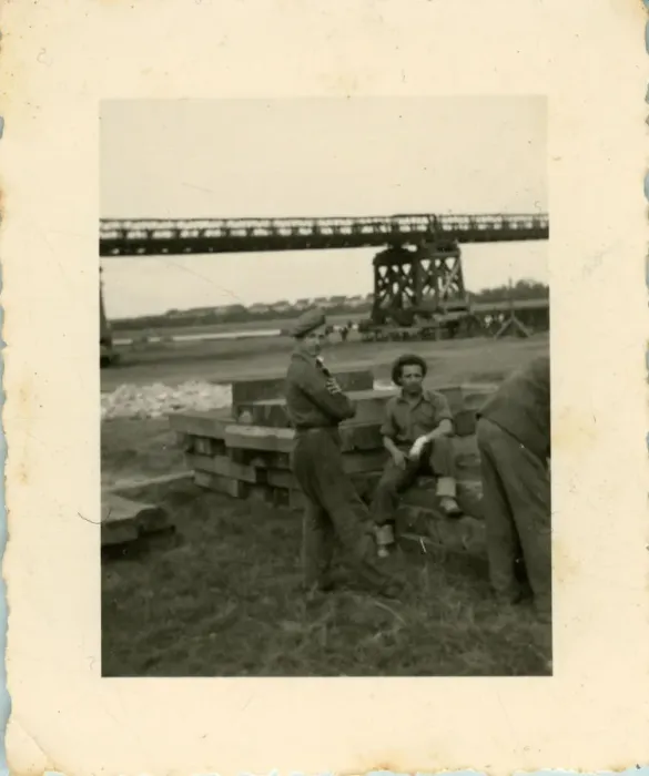 Framed Print : British Army Royal Engineers building The Freeman Bridge Framed Print : British Army Royal Engineers building The Freeman Bridge