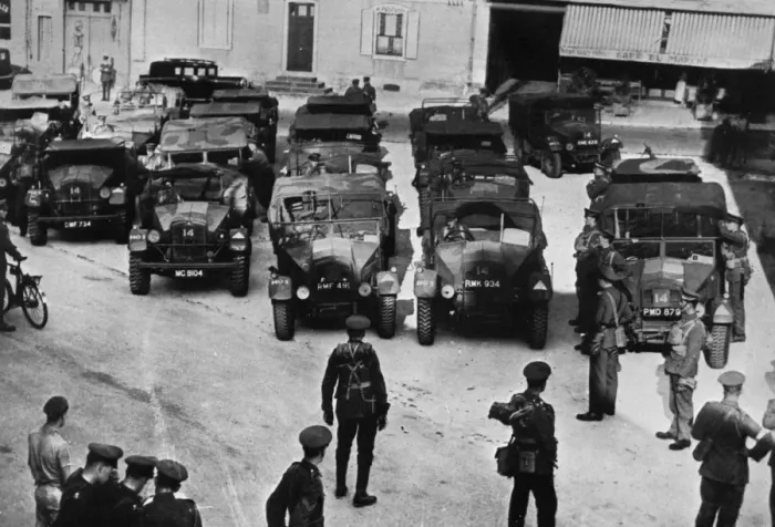 Framed Print : British Army transport trucks, 1939 Framed Print : British Army transport trucks, 1939