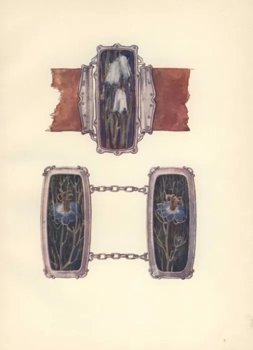 Framed Print : British art nouveau buckle in wrought silver Framed Print : British art nouveau buckle in wrought silver