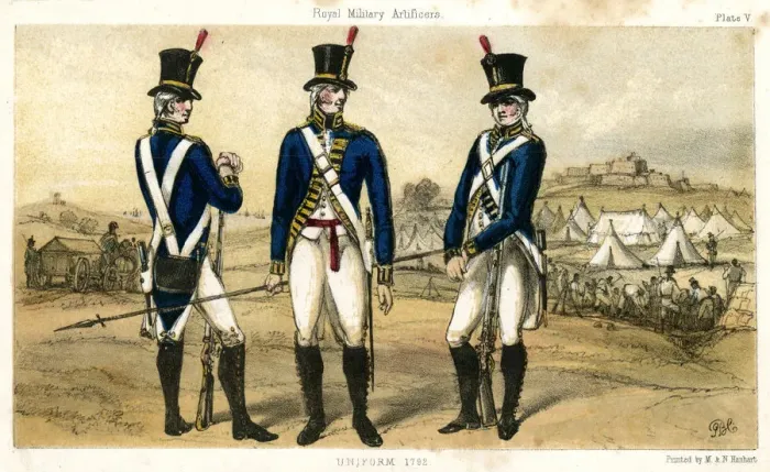 Framed Print : British artificers in uniform Framed Print : British artificers in uniform