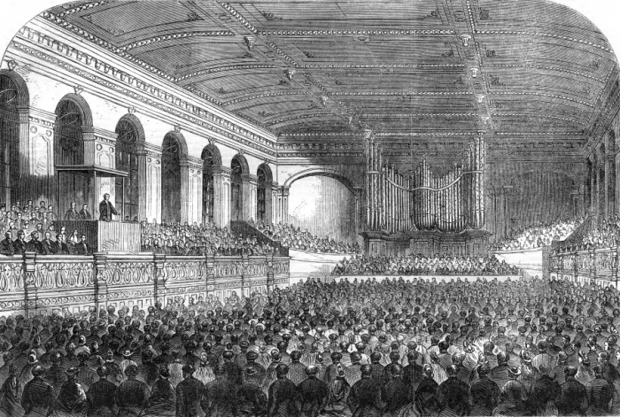 Framed Print : British Association meeting Framed Print : British Association meeting