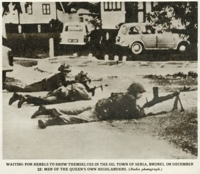 Framed Print : The British attack on rebels in the Sultanate of Brunei