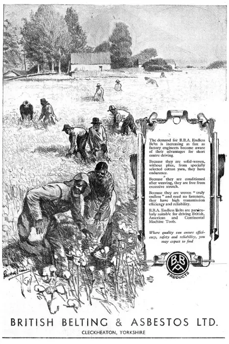 Framed Print : British Belting & Asbestos. Asbestos Products 1943 Advert Framed Print : British Belting & Asbestos. Asbestos Products 1943 Advert