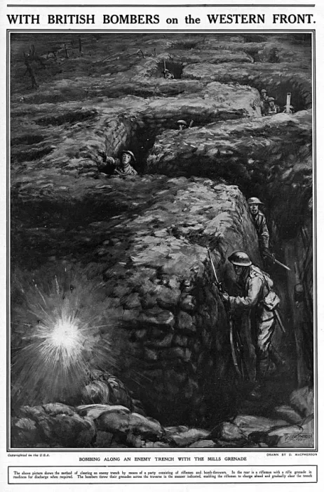 Framed Print : With British Bombers on the Western Front Framed Print : With British Bombers on the Western Front
