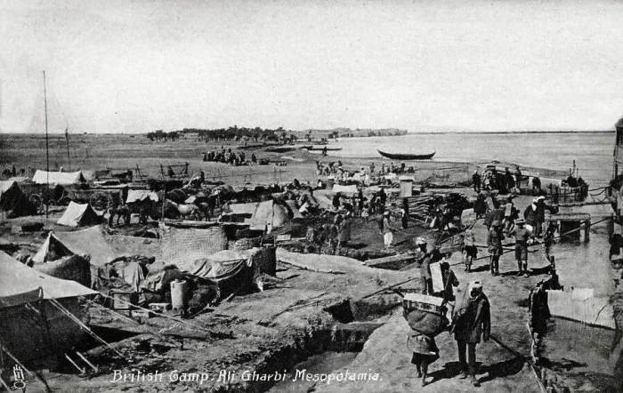 Framed Print : British Camp at Ali Gharbi, Iraq (Mesopotamia) Framed Print : British Camp at Ali Gharbi, Iraq (Mesopotamia)