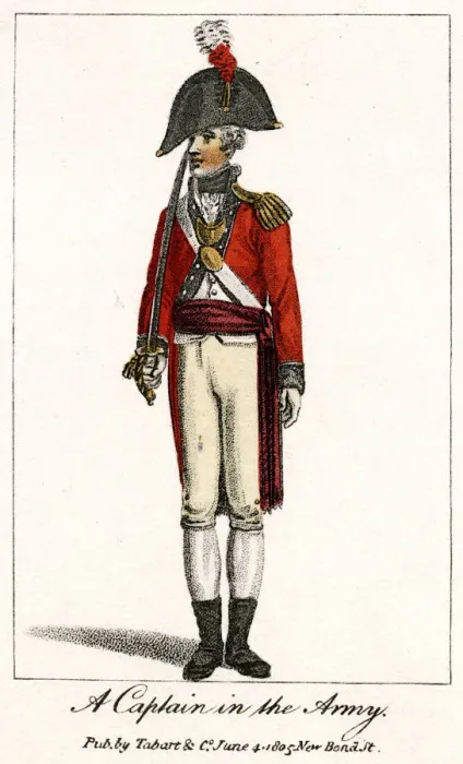 Framed Print : BRITISH CAPTAIN 1805 Framed Print : BRITISH CAPTAIN 1805