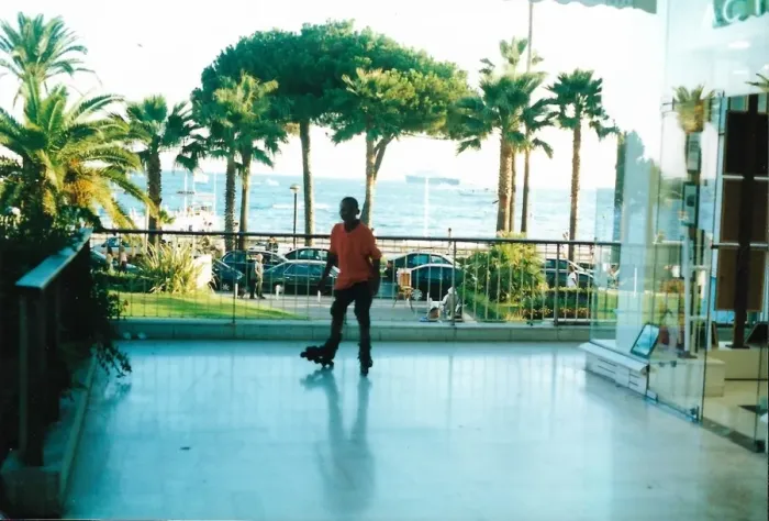 Framed Print : British Caribbean Heritage - Boy with roller skates in Canne Framed Print : British Caribbean Heritage - Boy with roller skates in Canne