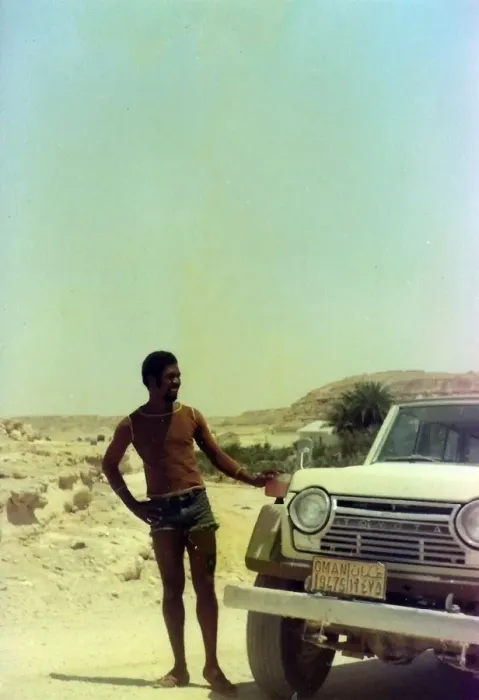 Framed Print : British Caribbean man in the dessert Framed Print : British Caribbean man in the dessert