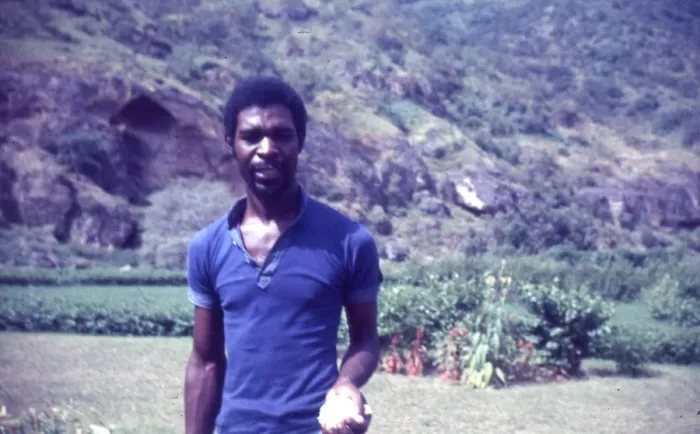 Framed Print : British Caribbean man in Government vegetable farm, Salalah Framed Print : British Caribbean man in Government vegetable farm, Salalah