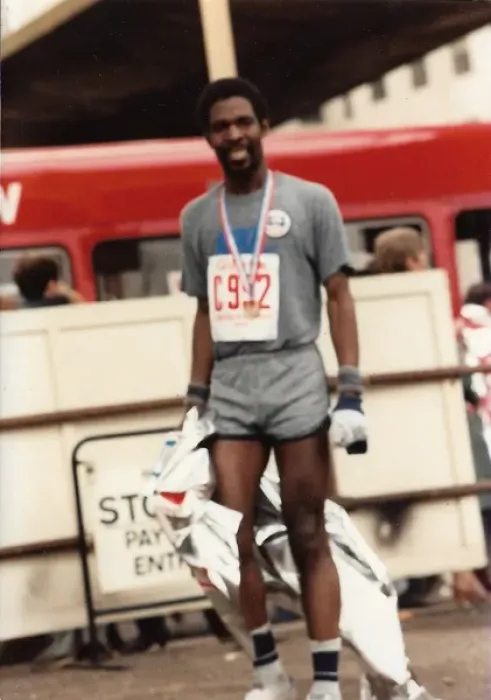 Framed Print : British Caribbean marathon runner Framed Print : British Caribbean marathon runner