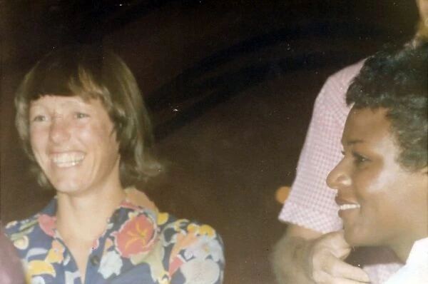 British Caribbean woman with white woman in Oman