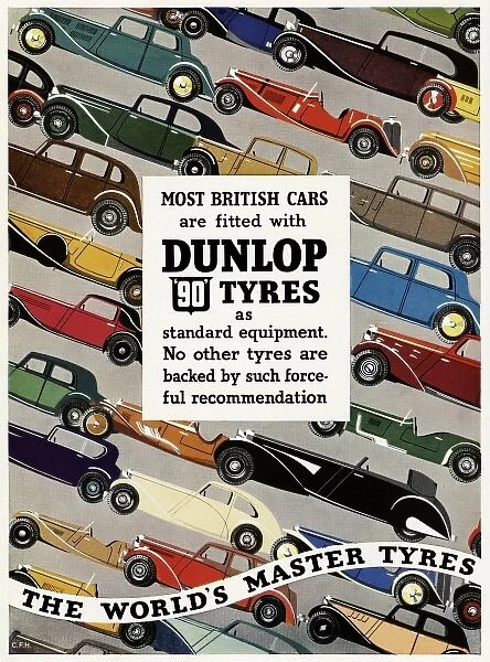Most British cars are Fitted with Dunlop 90 tyres