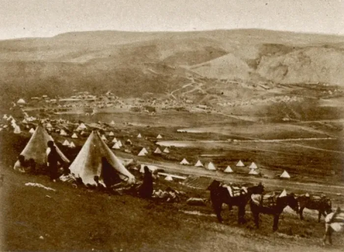 Framed Print : The British Cavalry Camp at Balaklava, Crimean War, 1854 Framed Print : The British Cavalry Camp at Balaklava, Crimean War, 1854