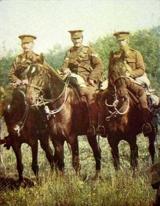 Framed Print : British cavalrymen on horseback Framed Print : British cavalrymen on horseback