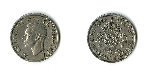British coin, George VI florin