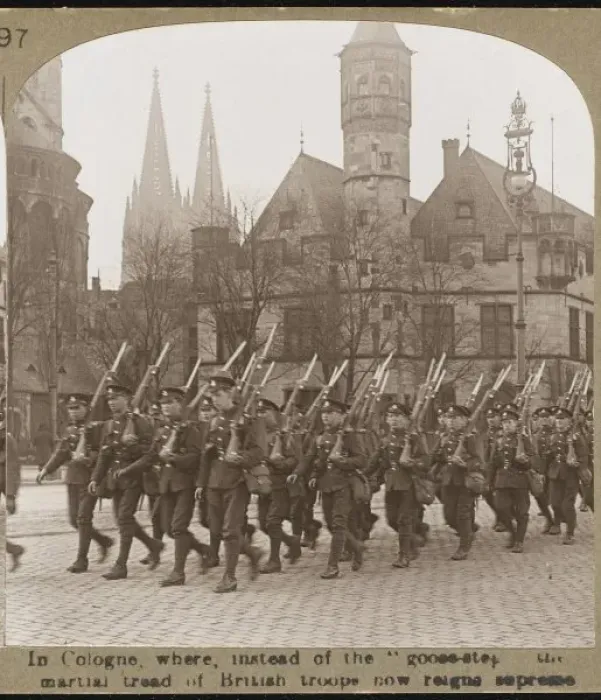 Framed Print : British in Cologne 1918 Framed Print : British in Cologne 1918