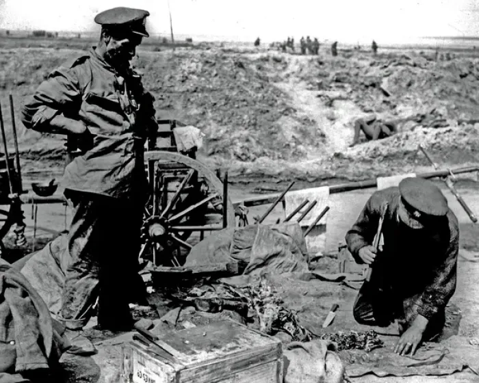 Framed Print : British cooks at work, Western Front, WW1 Framed Print : British cooks at work, Western Front, WW1